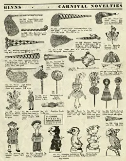 Blow Gallery: Victor G Ginn catalogue, Carnival Novelties