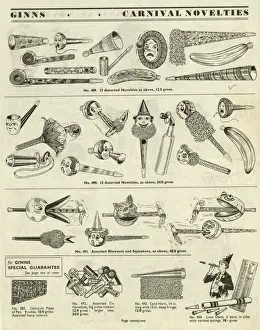 Victor G Ginn catalogue, Carnival Novelties