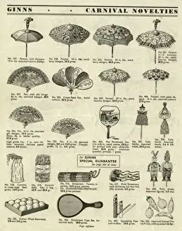 Victor G Ginn catalogue, Carnival Novelties