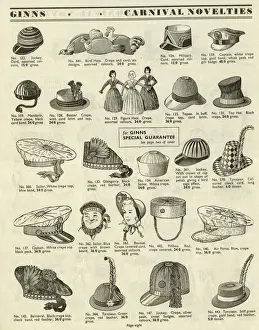 Victor G Ginn catalogue, Novelty Party Hats