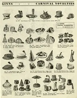 Victor G Ginn catalogue, Novelty Party Hats