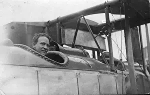 Victor Mahl in the cockpit of a Sopwith Admiralty Type 860