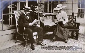 Pretender Prints: Victor Napoleon and Princess Clemetine with baby