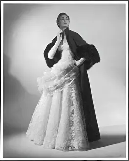 1976 Prints: Victor Stiebel / Ballgown