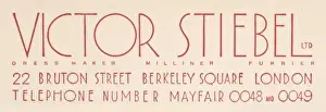 Couturier Prints: Victor Stiebel Logo