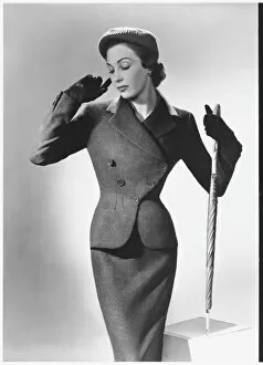 Charcoal Gallery: Victor Stiebel Suit