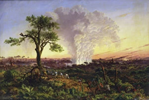 1863 Collection: Victoria Falls at Sunrise, by Thomas Baines