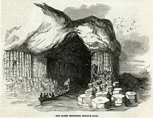 Staffa Prints: Victoria / Fingals Cave