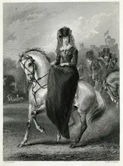 Sidesaddle Prints: Victoria / Horse / Theron / 48