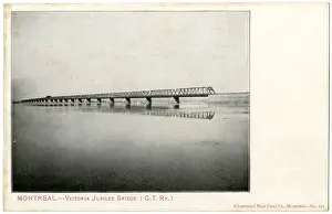 Quebec Prints: Victoria Jubilee Bridge, Montreal, Quebec, Canada