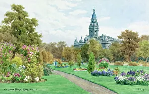 Flowerbeds Prints: Victoria Park, Portsmouth, Hampshire