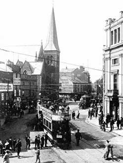 Trams Prints: Victoria Street, Derby early 1900's