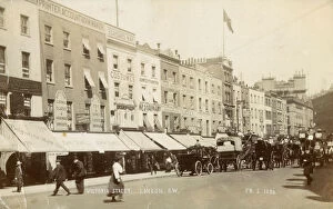 Images Dated 29th September 2020: Victoria Street, London - Shops, Carriages, Horse Buses