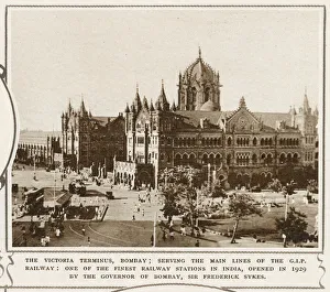 Peninsular Gallery: The Victoria Terminus, Bombay