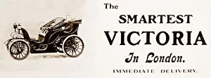 Victoria veteran car advertisement, early 1900s