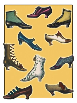 Images Dated 2nd June 2016: Victorian Boots and Shoes