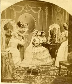 Bridesmaid Gallery: Victorian bride preparing for her wedding