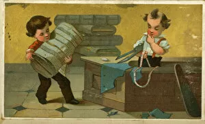 Tailors Collection: Victorian Card - Little Tailors