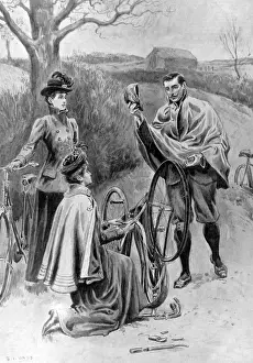 Stopped Prints: Three Victorian Cyclists Mending a Puncture, 1901