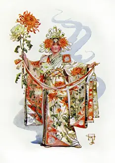 Victorian floral dress
