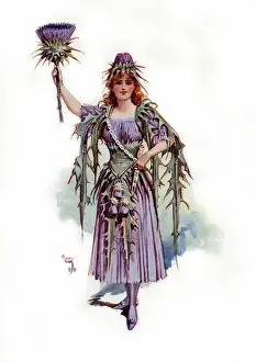 Victorian floral dress