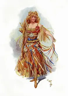 Victorian floral dress