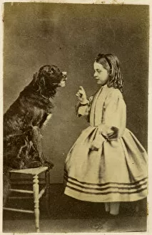 Images Dated 3rd June 2016: Victorian girl training her dog