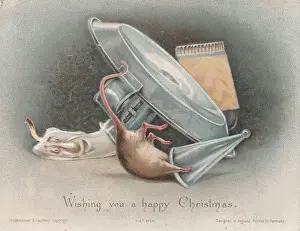 Victorian Greeting Card - Mouse Accident