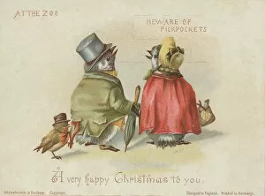 Images Dated 2019 December: Victorian Greeting Card - The Pickpocket