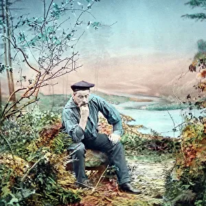 Victorian illustration from the song / poem Annie Laurie