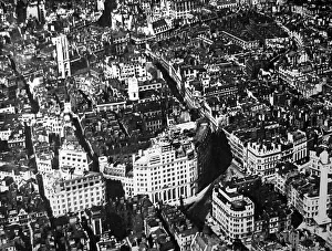 Victorian London from the air - City of London - circa 1900