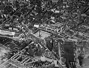 Victorian London from the air - Trafalgar Square