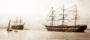 Grays Prints: Victorian magic lantern slide of HMS Shaftesbury