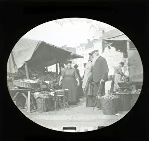 Victorian Market Place, Thought to be at Ramsgate, Kent