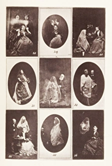 Images Dated 10th July 2017: Victorian Men and Women with spirits