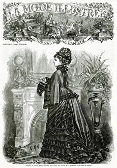 Images Dated 10th January 2019: Victorian mourning dress 1875