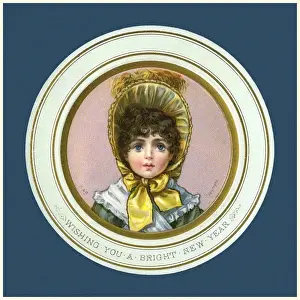 Victorian New Year card