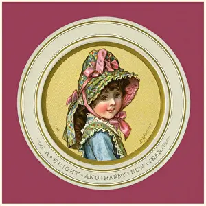 Victorian New Year card
