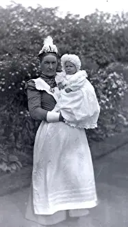Victorian nurse with baby