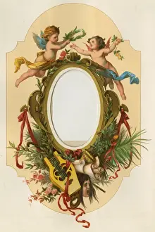 Victorian Photo Album - oval frame