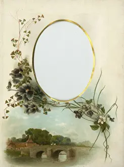 Victorian Photo Album - oval frame