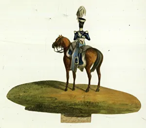 Dragoons Prints: Victorian scrap, 11th Light Dragoons, Cavalry Regiment