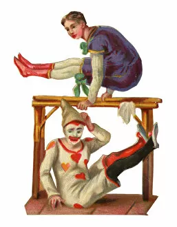Acrobatics Gallery: Victorian Scrap, acrobat and clown
