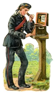Victorian Scrap - Army Field Phone