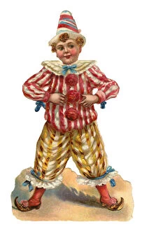 Images Dated 5th November 2019: Victorian scrap, Boy Clown