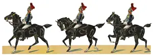 Victorian Scrap, Three cavalrymen on horseback