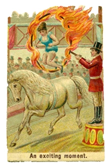 Images Dated 23rd August 2017: Victorian Scrap - Circus Horse Rider