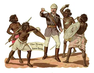 Victorian Scrap, death of General Gordon