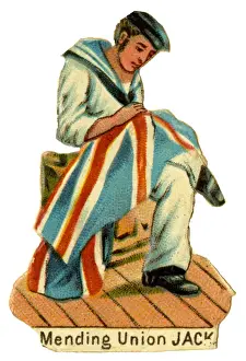 Mending Prints: Victorian Scrap - Mending Union Jack