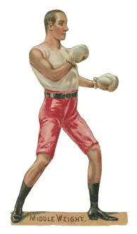 Weight Prints: Victorian scrap - middleweight boxer